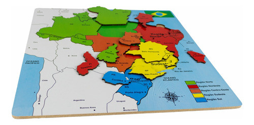 Mapa Do Brasil Quadrado Brinqmutti 1
