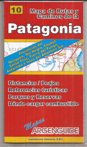 Mapa Nuevo De La Patagonia 81 Por 57 Cm 0