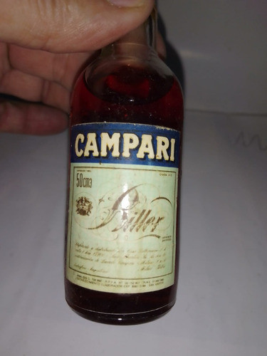 Botellita Campari Bitter 50 Cm3 Botella Miniatura 1