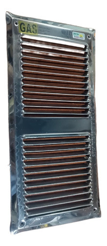 Rejilla De  Ventilación Vertical 15x30  A.inoxi 200 Cm2 Ib 0