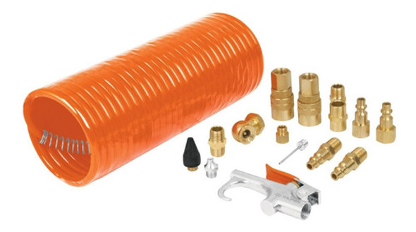 Kit Aire 15 Piezas Compresor Inflador Manguera Truper 19094 0