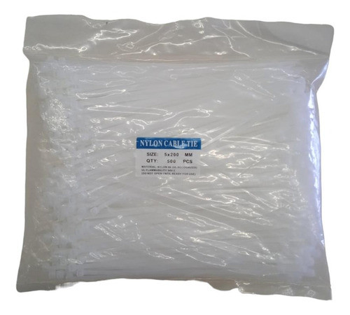 Precinto Zuncho Plástico Nylon 5x200mm 500 Unidades 1