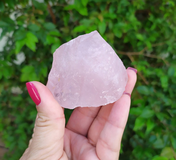 Pedra Bruta Quartzo Rosa M / Cristal 1