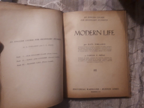Modern Life - Third Course - R. Torlasco - Carlos V. Frias 1