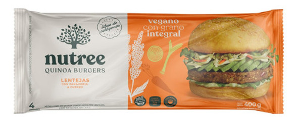 Medallones De Quinoa Nutree /lentil (x 400g) 0