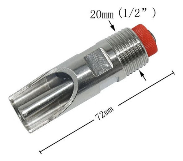Kit 5 Bebedouro Chupeta Suíno Porco Adulto Inox 7cm 1 Kit 5 Bebedouro Chupeta Suíno Porco Adulto Inox 7cm 1
