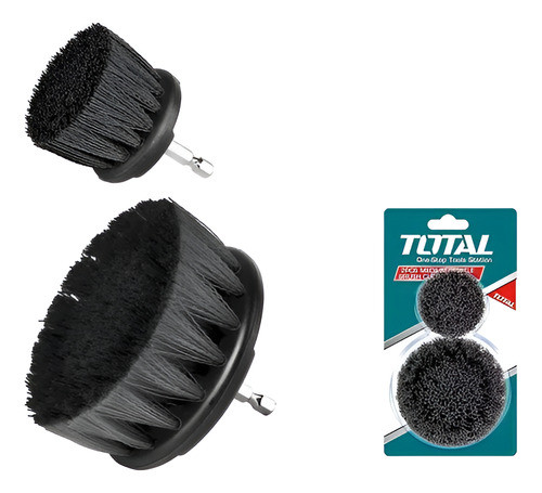 Set De 2 Cepillos Duros Para Taladro Total Tach1235 Lachispa 1
