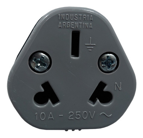 Ficha Hembra Enchufe Eléctrico De Prolongación 10 A  3 Patas 1