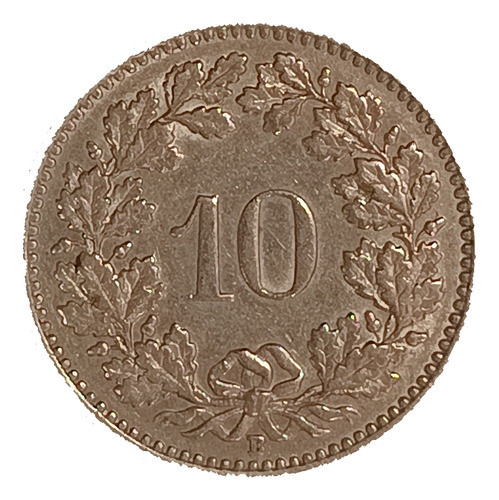 Suiza 10 Rappen 1958 Excelente Km 27 0