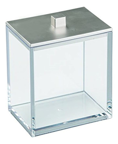 Idesign Clarity Bote De Plástico Sin Tapa Con Tapa - 3.5  X 1 Idesign Clarity Bote De Plástico Sin Tapa Con Tapa - 3.5  X 1