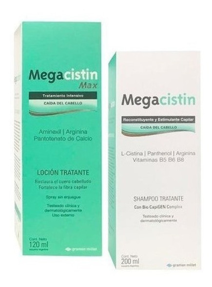 Combo Megacistin Shampoo + Locion Anticaida Fortalecedor 0