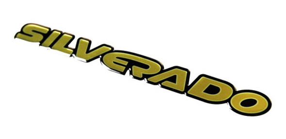 Emblema Adesivo Chevrolet Silverado Resinado Bar030 Fgc 0