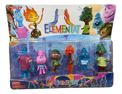Blister Elementos Pelicula X6 Personajes Coleccion Completa 0