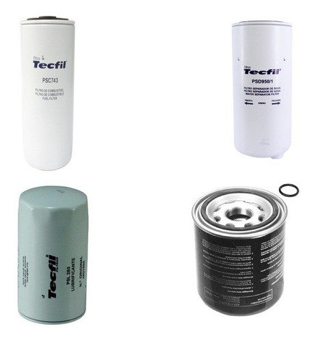 Kit Filtro Óleo/combustivel/racor/apu Ford Cargo 1319 0