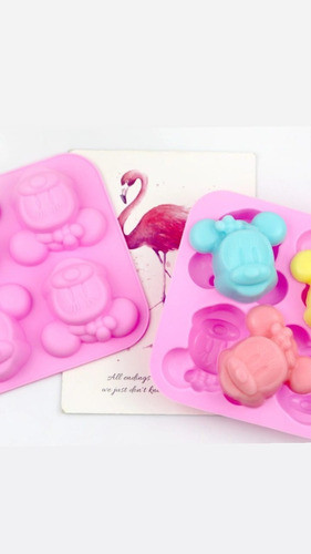 Molde De Silicona Carita De Minnie Especial Para Jabones 1