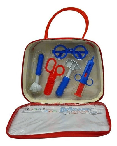 Set Maletin Valija De Doctor Urgencias 8 Accesorios Jeringa 1