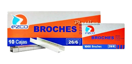 Broches N. 26 /6 Para Abrochadora Pack X 10 Cajitas (10000u) 0