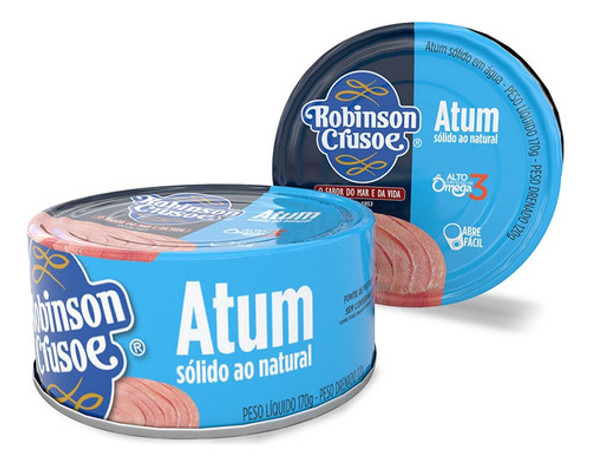 Atum Sólido Ao Natural Robinson Crusoé 170g - 24 Unidades 0