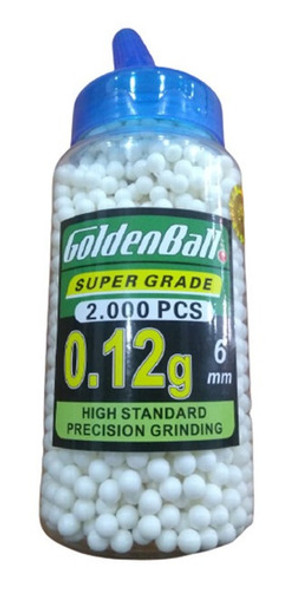 Balines Airsoft 6mm 0,12g Por 2000 Pellets Envase Mamadera ! 0
