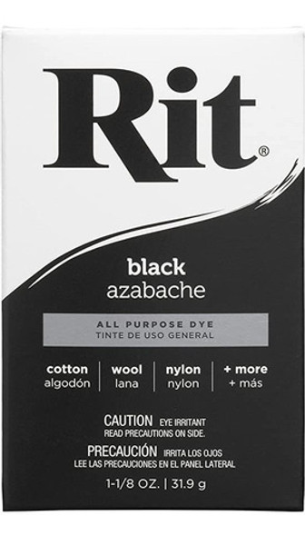 Tinta P/ Lana Algodo Nylon Mimbre Madera 31.9 G Negra Pack 1 0