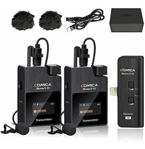 Micrófono Inalámbrico Para iPhone Comica Boomx-dmi2 2.4g Min 0
