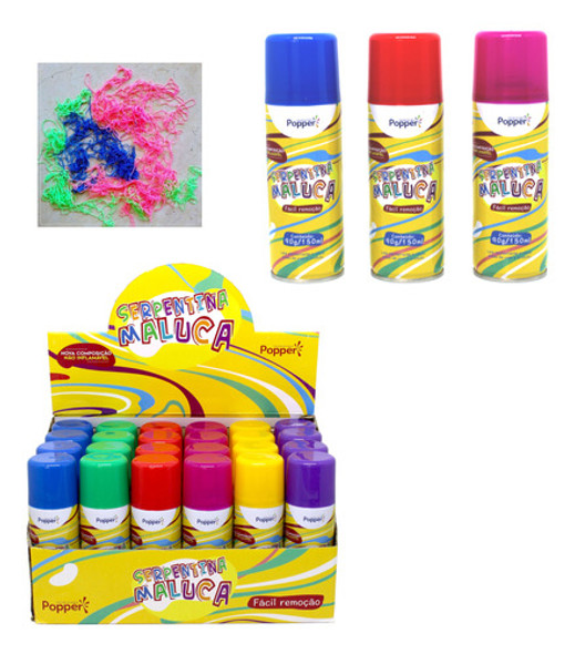 Lança Serpentina Colorida Em Spray 3 Unidades Alcançe 5m 0 Lança Serpentina Colorida Em Spray 3 Unidades Alcançe 5m 0