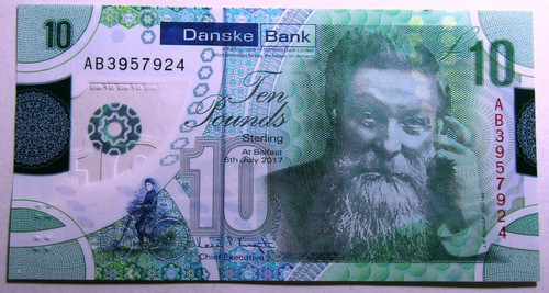 Irlanda Del Norte Billete 10 Pounds Año 2017 Polimero Unc 1