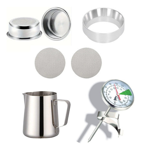 Kit Barista - Termometro, Pitcher, Puck Screen, Dosificador 0