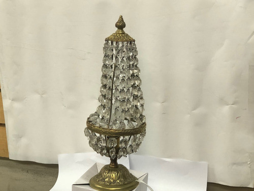 Veladores Antiguos Cristal Y Bronce Imperio Luis Xi 1