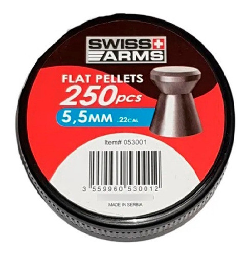 Balines Swiss Arms 5,5mm Flat X 250 Unidades 0