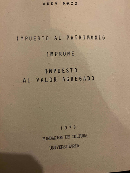 Impuestos Fundación Cultura Universitaria Adyacente Mazo 1