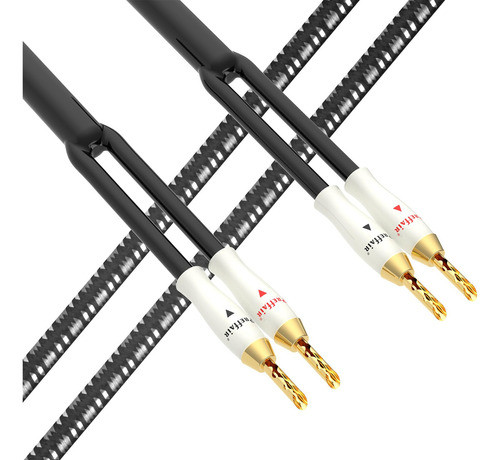 Hi-end 14guage Bfa Banana Plug Cables De Altavoz, Hifi Occ C 0