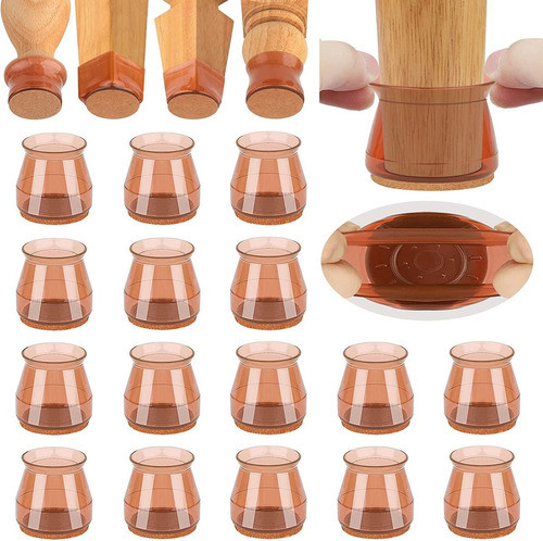 Regaton De Silicona Para Sillas 16 Pcs - Size S - 0.6-1 -m 0