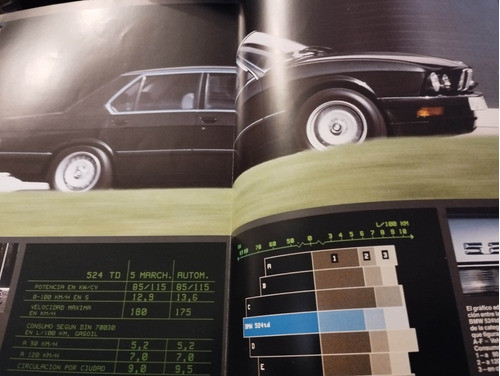 Bmw 524 Turbo Folleto Catálogo Original Impreso Colección 1