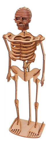Maqueta Esqueleto Humano Madera Motricidad Didáctico 0
