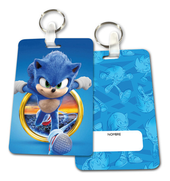 20 Identificadores Mochilas Souvenirs Sonic 0