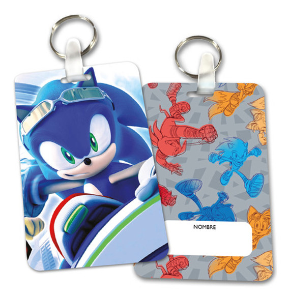 20 Identificadores Mochilas Souvenirs Sonic 1