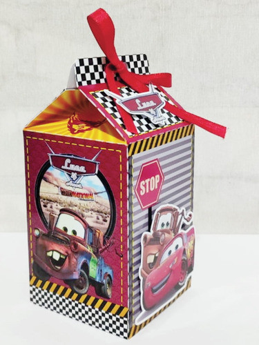 10 Cajitas Milk Box #2 De Cars 1