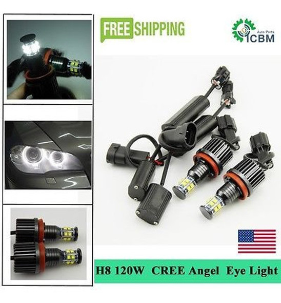 H8 E92 120w Cree 750li 760li 740li Bmw F01 F02 Del Halo Ojo 1
