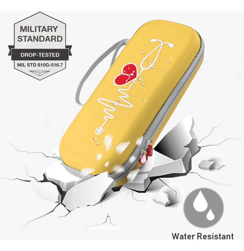 Caixa De Armazenamento De Estetoscópio Eva Shell Com Bolsos 1