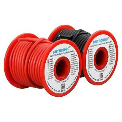 Flexible De Silicona De Calibre 14 25 Ft:red De Alambre Y Al 1