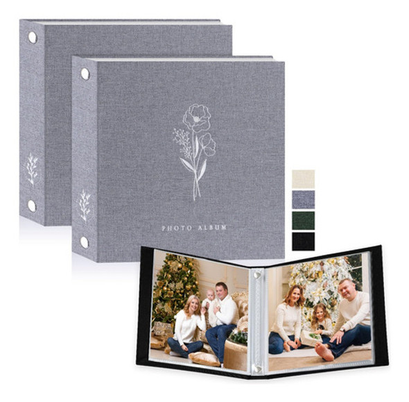 Album De Fotos Tapa Dura Para 50fotos 10x10cm Lino Gris 2u 0 Album De Fotos Tapa Dura Para 50fotos 10x10cm Lino Gris 2u 0
