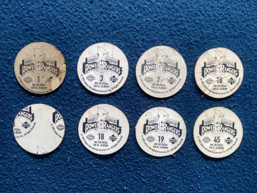 Lote 8 Tazos Power Rangers Cromy 1