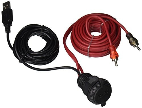 Waterproof Dash Mounted Usb And 3.5mm Input With Rca And 0