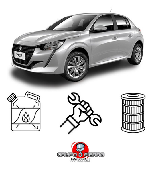 Cambio De Aceite Total 9000 Y Filtro De Peugeot 208 0