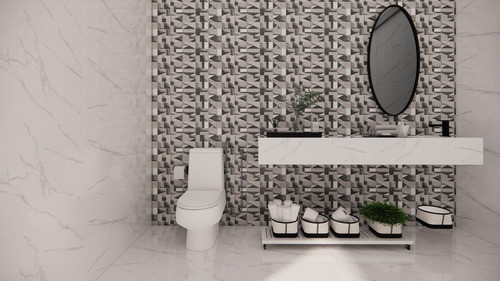 Ceramica Pared Gris Oscuro 33x54 Mozaico. Cem Revestimiento 1