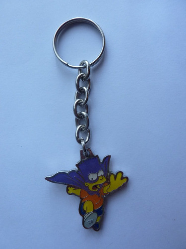 Llavero De Metal De Bart Simpson Super Heroe - Mdp 0