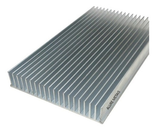Perfil Aluminio Dissipador Calor 17,2cm Largura C/ 30cm 3pçs 0