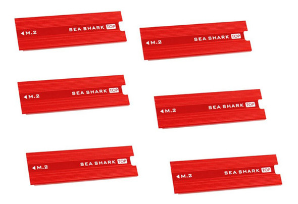 6pcs Dissipador De Calor De Alumínio Para M.2 2280 Ssd Com 0