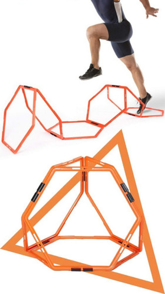 Set De 8 Aros Hexagonales Entrenamiento Con Enganches Bolso 0
